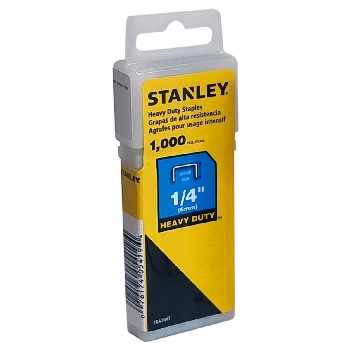 Grampo 1/4 6mm Uso Pesado T50 5.000 Un Grampeador Stanley - 5