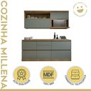 Ver imagem 5 de Conjunto de Cozinha 4 Peças com Aéreo e Nicho para Micro-ondas MDF Millena Nesher