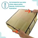 Ver imagem 5 de Kit 5 Caixa Organizadora Roupas Multiuso Toalha Lençóis Roupa De Cama Em TNT Dobrável 45x45x20cm