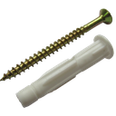 Ver imagem 1 de Bucha Nylon MU Dry Wall para Bloco Oco com Parafuso 100 Peças - FOXMIX