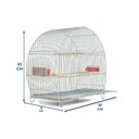 Ver imagem 2 de Gaiola para Canário e Pássaros Pequenos Básica Oval Contrera