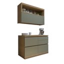 Ver imagem 2 de Cozinha Millena 2 Peças 120cm 100% Mdf Yescasa