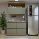 Ver imagem 1 de Cozinha Millena 2 Peças 120cm 100% Mdf Yescasa