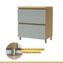 Ver imagem 5 de Cozinha Millena 2 Peças 80cm 100% MDF Yescasa Verde/Nature