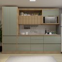 Ver imagem 2 de Cozinha Millena 5 Peças Aereo Micro-ondas 100% Mdf Yescasa