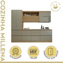 Ver imagem 5 de Cozinha Millena 5 Peças 100% MDF Yescasa Verde/Nature