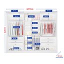 Ver imagem 5 de Guarda-roupa Casal Mdf com Espelho 3 Portas 6 Gavetas Miami Ripado