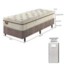 Ver imagem 3 de Cama Box com Molas Ensacadas Solteiro Suave Fresh 96x203x67cm