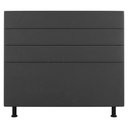 Ver imagem 1 de Cabeceira Cama Box Casal Queen Size Malik 160cm Suede Cinza Escuro - Abmaza