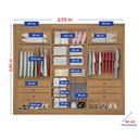 Ver imagem 7 de Guarda-roupa Casal Mdf com Espelho 3 Portas 6 Gavetas Miami Ripado