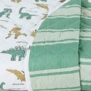 Ver imagem 4 de Kit Cobre Leito Solteiro Infantil Dinossauros 4 Peças Micropercal 200 Fios