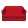 Namoradeira Tilla Decorativa 2 Lugares Corino Vermelho - 1