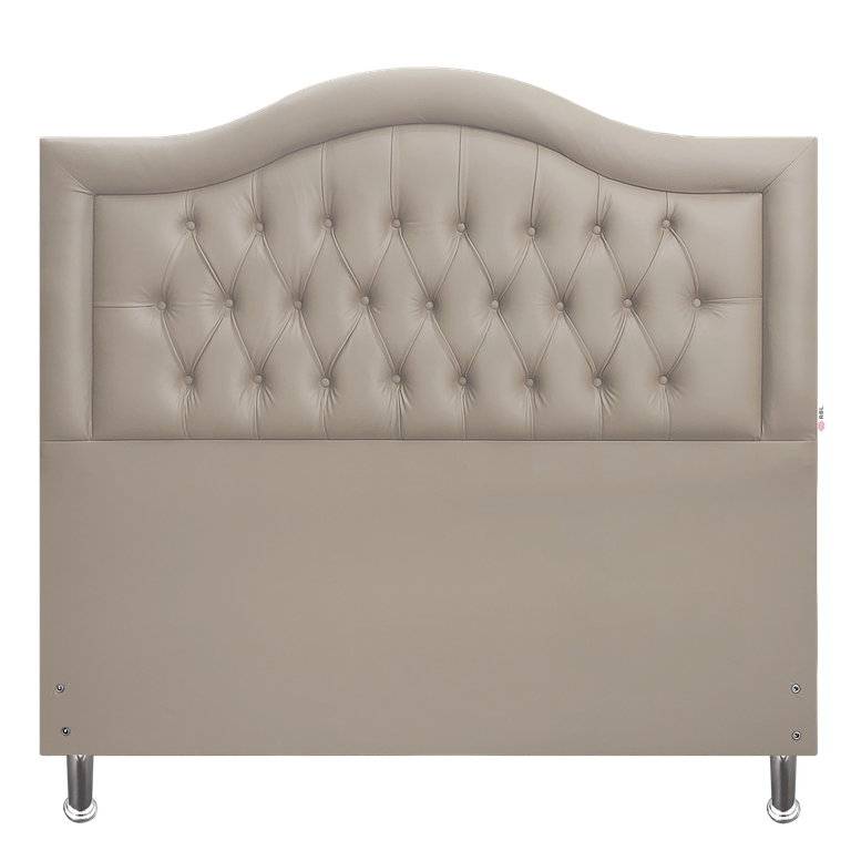Cabeceira Queen 160 Cama Box Sophia Provençal Bege Corano com Pés Plus Rbl