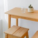 Ver imagem 5 de Mesa Bancada Moema 102ax120lx46p Cor Mel