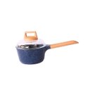 Ver imagem 4 de Jogo de Panelas Antiaderente Mármore Cerâmico Saltê 13 Peças Cor Azul