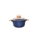 Ver imagem 3 de Jogo de Panelas Antiaderente Mármore Cerâmico Saltê 13 Peças Cor Azul