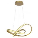 Ver imagem 1 de Lustre Pendente 3000k Led Iluminaçao Arco Infinito Recepçao Hall de Entrada Ambiente Decoraçao Moder