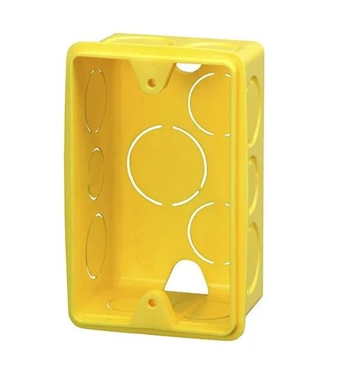 Caixa Luz Amarela 4x2 Eletroduto Flexível Corrugado C/24un Krona Unico
