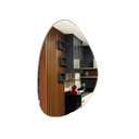 Ver imagem 1 de Espelho Orgânico com Alça de Couro Sintético com 45x70 Decoração Banheiro Sala:ancara