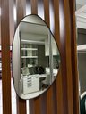 Ver mais imagens de Espelho Orgânico com Alça de Couro Sintético com 45x70 Decoração Banheiro Sala:ancara