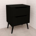 Ver imagem 6 de Gabinete para Banheiro 60 Cm 2 Gavetas Robin Preto