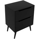 Ver imagem 1 de Gabinete para Banheiro 60 Cm 2 Gavetas Robin Preto