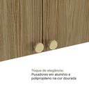 Ver imagem 7 de Cozinha Completa Modulada 5 Peças com Porta Telada Botanic Marrom/Nogueira/Fendi