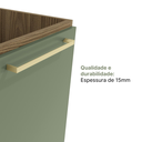 Ver mais imagens de Cozinha Completa Modulada 5 Peças com Porta Telada Botanic Marrom/Nogueira/Verde Oliva