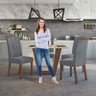 Conjunto Mesa Com Tampo 4 Cadeiras Apogeu Móveis Lopas - 10