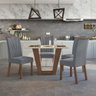 Conjunto Mesa Com Tampo 4 Cadeiras Apogeu Móveis Lopas - 1