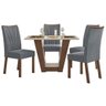 Conjunto Mesa Com Tampo 4 Cadeiras Apogeu Móveis Lopas - 2