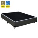 Ver imagem 2 de Cama Box Casal Sintético Sereneprime Cinza 138x188x40