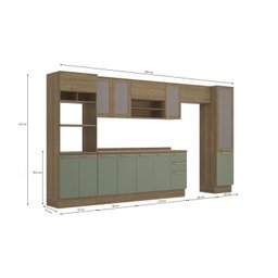 Cozinha Completa 7 Peças com Torre Quente e Porta Telada Botanic - 4