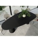 Ver imagem 2 de Mesa de Jantar Orgânica Breeze 2,40 X 1,20m 9 Lugares Lâmina Natural de Madeira Preto