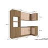 Cozinha Modulada Completa Curve 6 Peças (2aéreos+2balcões+1paneleiro+1complemento) C10p12 - 2
