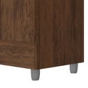 Ver imagem 7 de Guarda-roupa Solteiro 4 Portas 2 Gavetas com Pés Ideval Imbuia Rústico