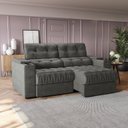 Ver imagem 1 de Sofá 230cm com Porta Copos Retrátil e Reclinável Premier