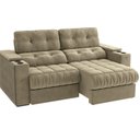 Ver imagem 5 de Sofá 230cm com Porta Copos Retrátil e Reclinável Premier