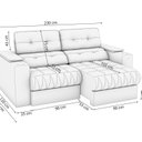 Ver imagem 4 de Sofá 230cm com Porta Copos Retrátil e Reclinável Premier Cinza Suede Titânio