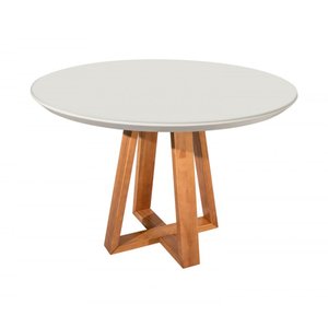 Mesa Redonda com Vidro Bennett Província