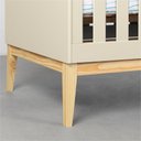 Ver imagem 3 de Kit Quarto Infantil com Pés Square Mel - Cômoda Elfe 4 Gavetas + Guarda-Roupa Elfe + Berço Mini Cama