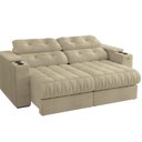 Ver imagem 5 de Sofá 230cm com Porta Copos Retrátil e Reclinável Premier