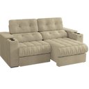 Ver imagem 4 de Sofá 230cm com Porta Copos Retrátil e Reclinável Premier