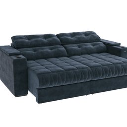 Sofá 260cm com Porta Copos Retrátil e Reclinável Premier - 5