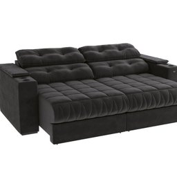 Sofá 260cm com Porta Copos Retrátil e Reclinável Premier - 5