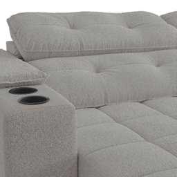 Sofá 260cm com Porta Copos Retrátil e Reclinável Premier - 6