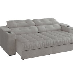 Sofá 260cm com Porta Copos Retrátil e Reclinável Premier - 5
