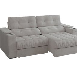 Sofá 260cm com Porta Copos Retrátil e Reclinável Premier - 4