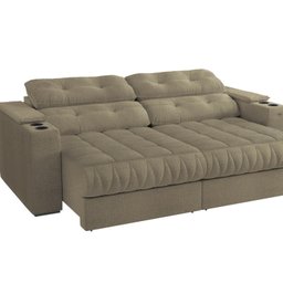 Sofá 260cm com Porta Copos Retrátil e Reclinável Premier - 5