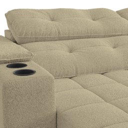 Sofá 260cm com Porta Copos Retrátil e Reclinável Premier - 6